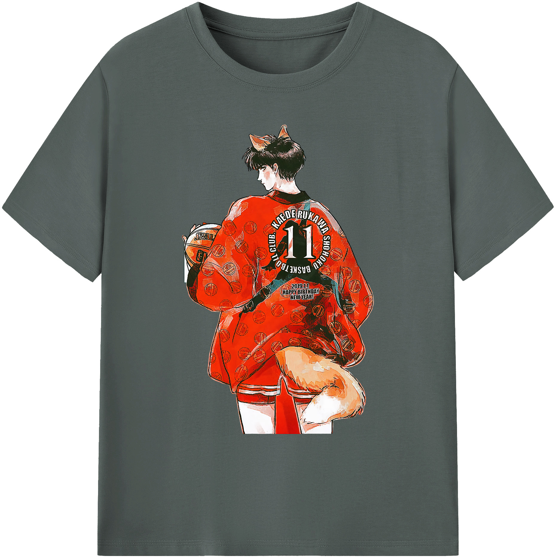 （画像用） SLAM DUNK／スラムダンク 綿100％ メンズ半袖Tシャツ｜肌触りやわらか＆通気性